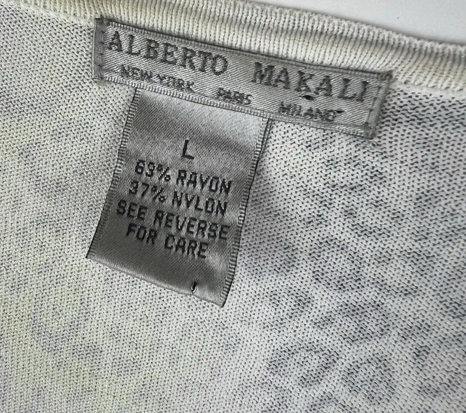Cárdigan para mujer Alberto Makali L suéter con cremallera animal elástico púrpura verde Foto 2 de 4