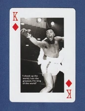 MUHAMMAD ALI 2006 Worldwide Co Playing Card King Diamonds Cassius Clay BOXING!