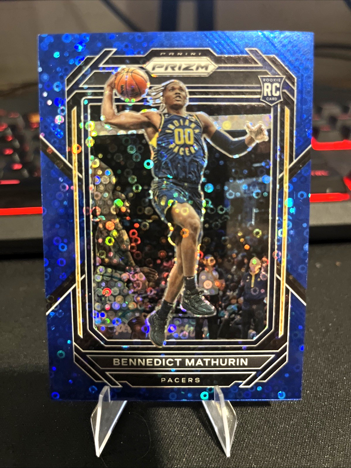 2022-23 Panini Prizm | Bennedict Mathurin - Fast Break Blue /150 RC #254 Pacers