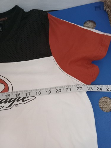 Harley Davidson Evel Knievel T Talla 1XW Blanco Screamin Eagle Cuello en V Mangas Cortas - Imagen 15 de 18