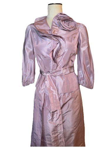 Teri Jon Rickie Freeman Formal Taffeta 2ps Gown violet Women's Sz 2(m) - Picture 2 of 13
