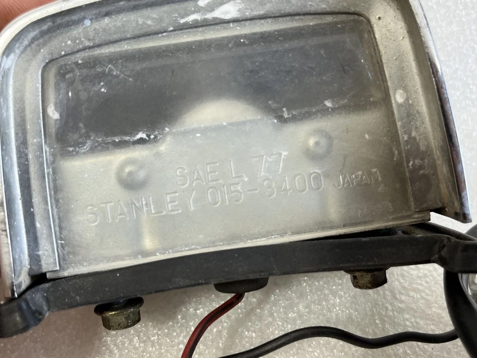 1979 1980 1981 HONDA ACCORD REAR LICENSE LIGHTS LAMPS - Image 3 of 4