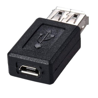 Adapter MicroUSB Typ B auf USB Typ A Buchse, Konverter, USB 2.0 480 Mbps, Kun...