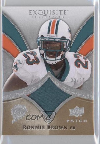 2009 Upper Deck Exquisite Collection Patch /75 Ronnie Brown #P-RB Patch