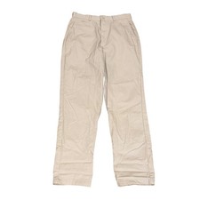 Vtg 90s Dockers Flat Front Khakis Womens 12 29x31 Beige Cotton Straight Pants