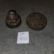 Vintage Metal Kerosene Gas Collectible Oil Can Lid Cap Country Farm Barn Find 