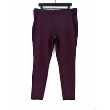 ST. JOHNS BAY Comfort Stretch Leggings Pants Purple XL