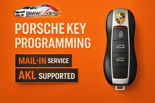 Porsche 2010 - 2018 BCM Lost Smart Key Replacement Mail In Programming Service