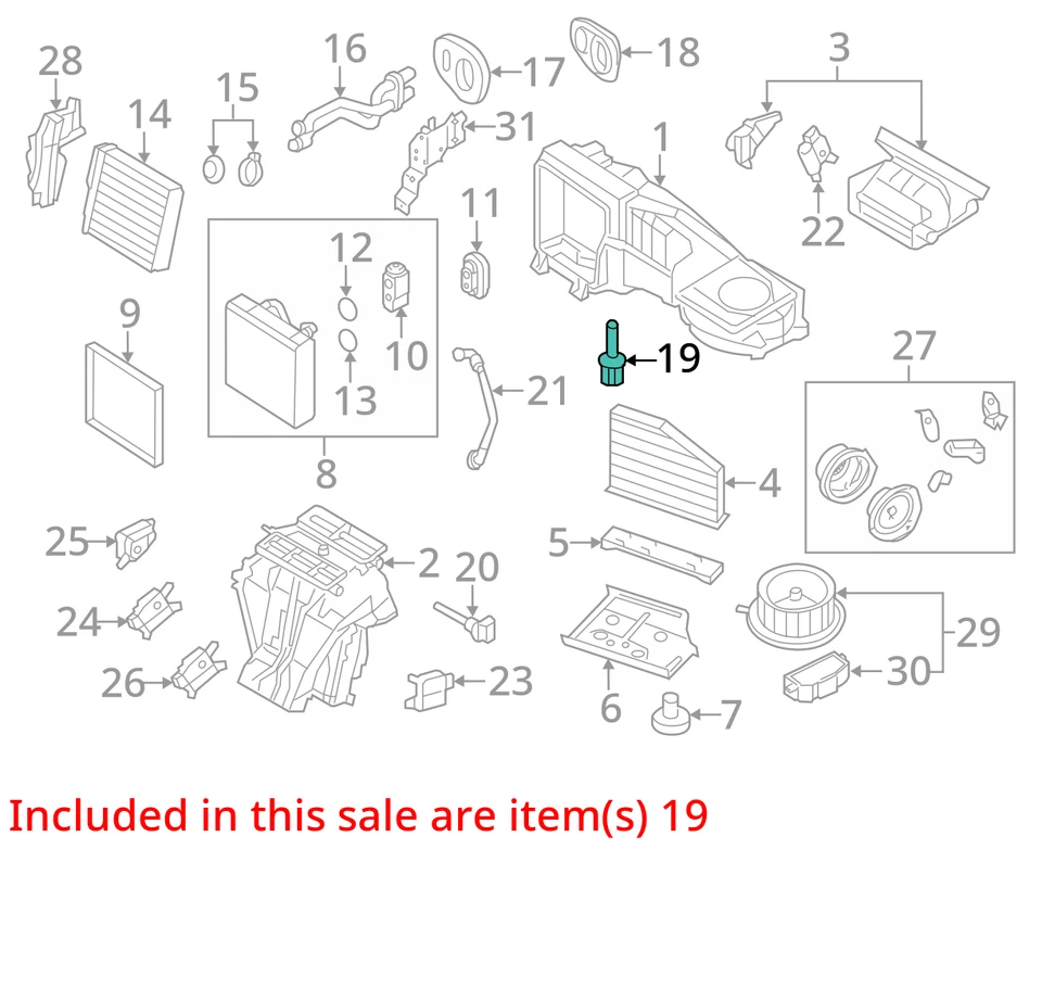 Sensor de temperatura del aire Volkswagen Golf 2002-2010 1K0907543G Foto 3 de 4