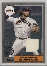 2022 Series 2 1987 Topps Baseball Relics Black /199 Brandon Crawford zo6