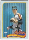 Nolan Ryan Topps Box Bottom Card 1989 #K