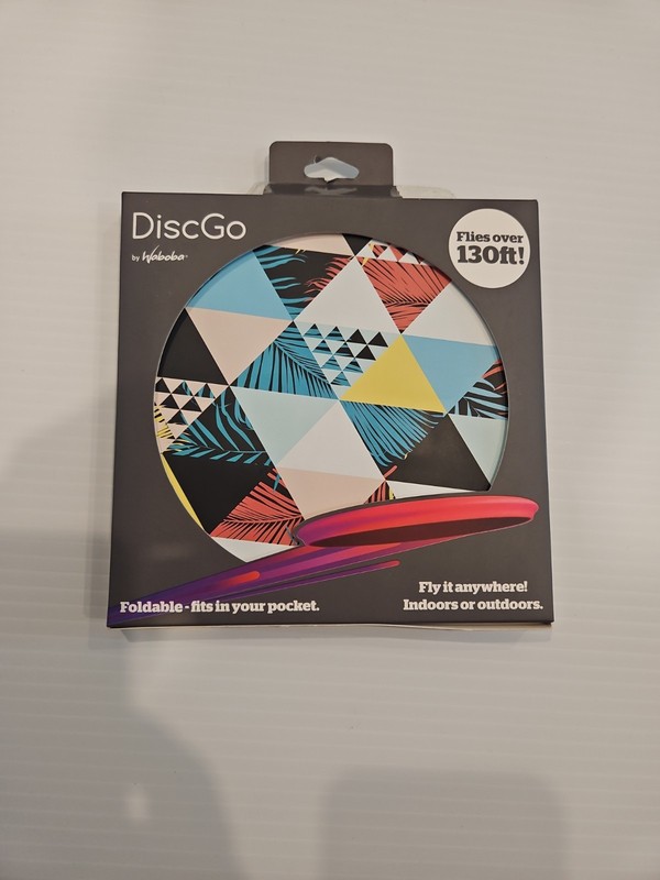 Waboba DiscGo Foldable Frisbee Golf Frond Pattern Indoor Outdoor 