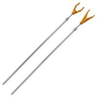 2X Erdspeer Rutenauflagen Mit U+V Auflage Rutenhalter Bankstick 50-90Cm
