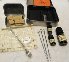 The Cocktail Box Old Fashioned Kit Add Bourbon Water 3 Bitters Spoon Pick Sugars