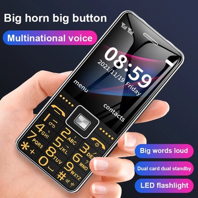 New 2G BAR Phone G600 Dual SIM Card SOS Big Key 2.4Inch Screen Mobile Cellphone