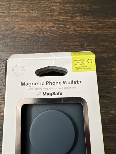 PopSockets Magnetic MagSafe PopWallet+ Phone Wallet/Grip iPhone Navy Blue OPENEW - Picture 2 of 5