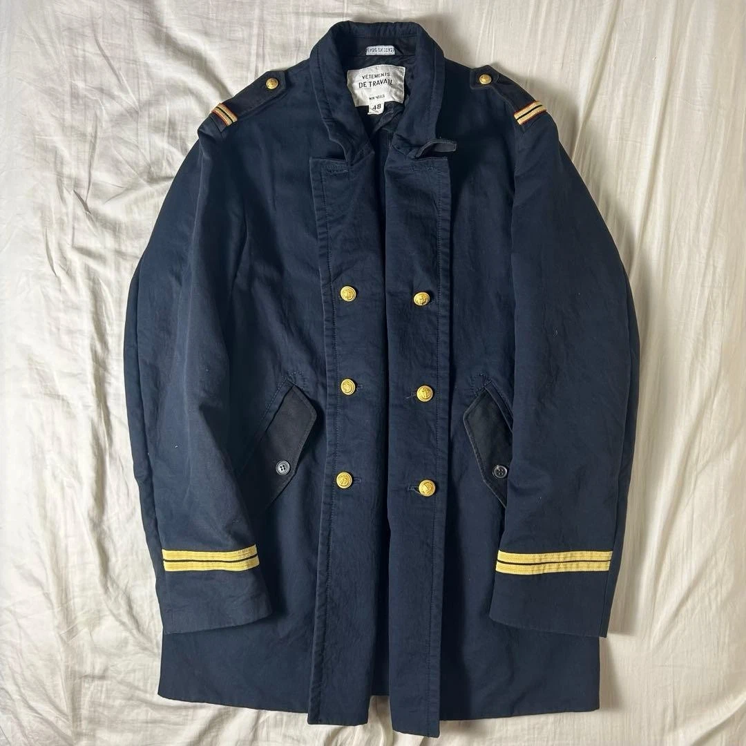 Vetements by Wim Neels Navy Napoleon Military Style Jacket Size 48 Designer image 1