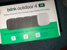    Blink Outdoor 4 XR HD Smart Security Wireless 4 Camera System w sync module  