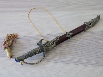 20  Pirate Sword D Gaurd Cutlass Bronze Patina Ornate Engraved Renaissance Fair