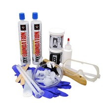 RadonSeal Complete DIY Foundation Crack Repair Kit - 10 Ft - Low-Viscosity Ur...