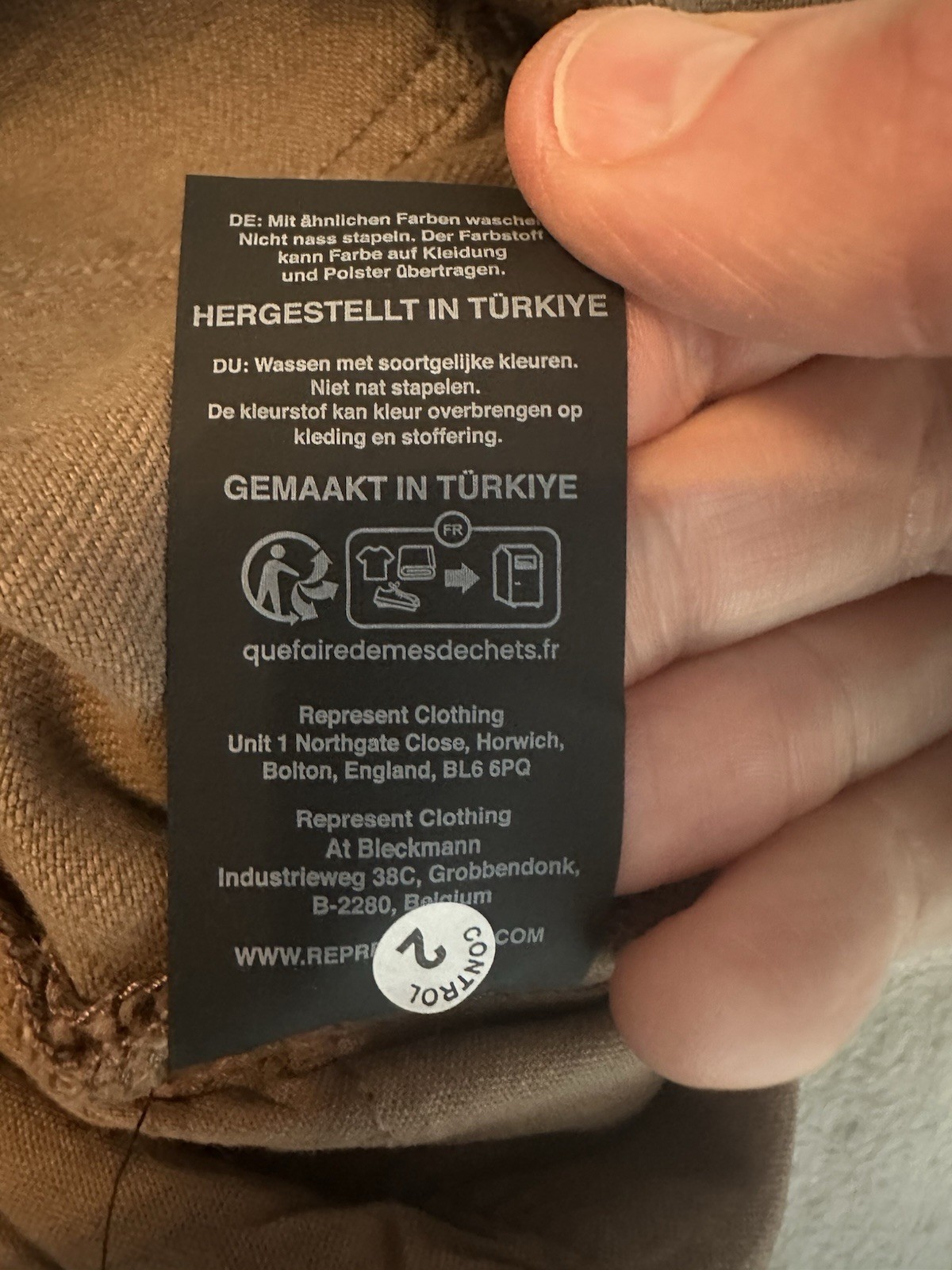 Represent 247 Carpenter Jeans Moss Brown Waist 34 New Never Worn image 8