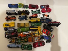 Lot of 33 Hot Wheels Matchbox Cars Trucks Fantasy Vehicles Mixed Loose