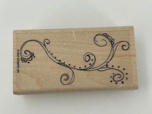 Stampin' Up! Wood Mount Rubber Stamp Swirl Flourish Card Making