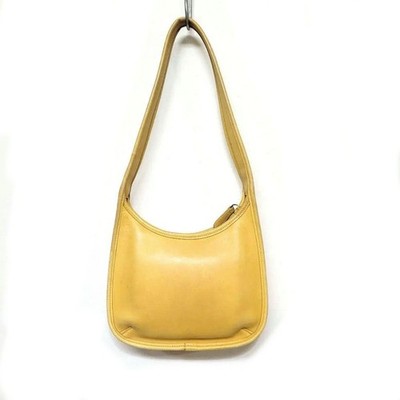COACH Ergo 9020 Mini Shoulder Bag Toffee Leather Bag yellow Mini Shoulder Bag