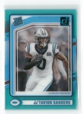2024 CLEARLY DONRUSS #81 JA'TAVION SANDERS TEAL SSP