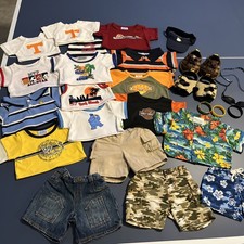 Build A Bear Workshop Lot Of Clothes Variety Shirts Shorts Shoes EUC