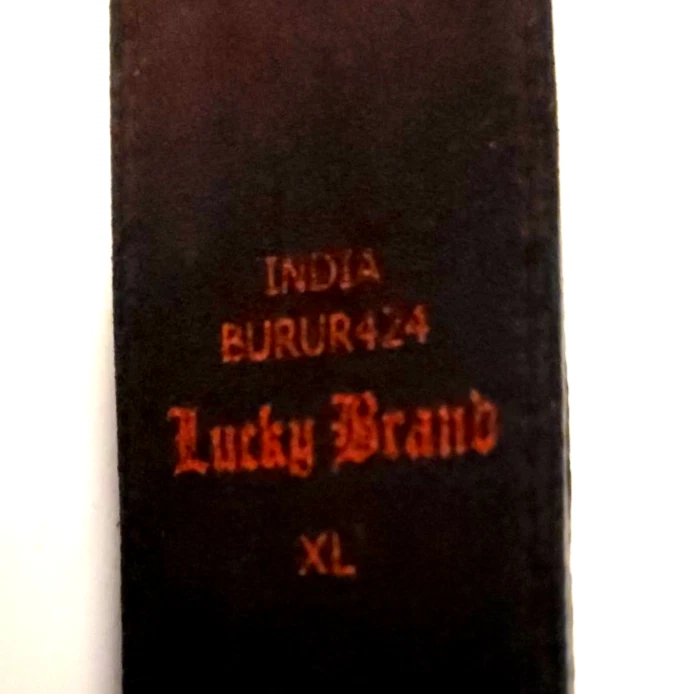 Cinturón bordado XL de cuero para mujer Lucky Brand Foto 4 de 4
