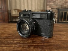 Yashica Electro 35 GT Black Rangefinder Film Camera 45mm F1.7 - AS-IS READ