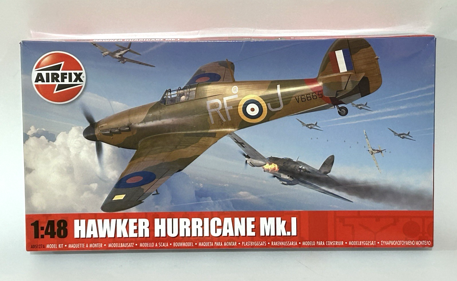 Hawker Hurricane Mk1 RAF Airfix 1/48 plastic model aircraft kit #A05127A