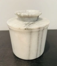 Natural Marble Butter Bell Crock with Lid –  4” French Butter Keeper