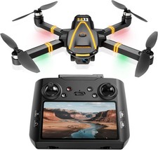 GPS Drone with EIS 4K Camera,RC Drones with 4.5inch HD Screen on Controller,Auto