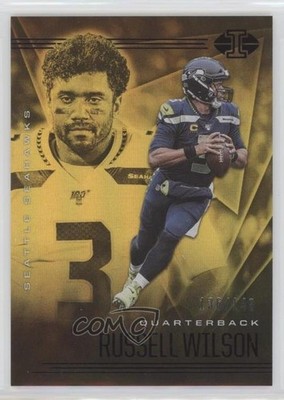 2020 Panini Illusions Trophy Collection Yellow 136/149 Russell Wilson #93 0nr3