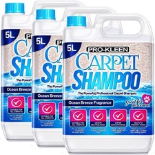 ProKleen Carpet Ocean Shampoo Cleaner Pet Odour Remover Upholstery Cleaning 15L 2.26 per litre