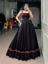 Pure Cotton Lehenga Choli Mirror Work Kutchi Lace Navratri Garba Wear