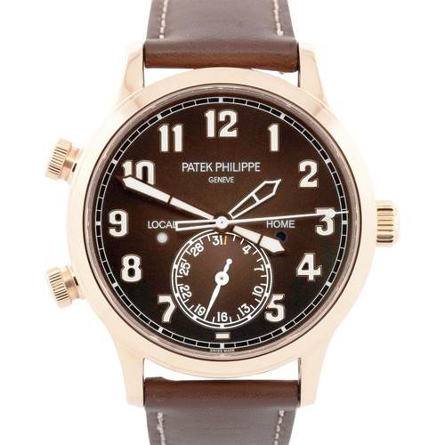 PAPERS Patek Philippe Calatrava Pilot Travel Time 18K GOLD 42mm 5524R Watch BOX