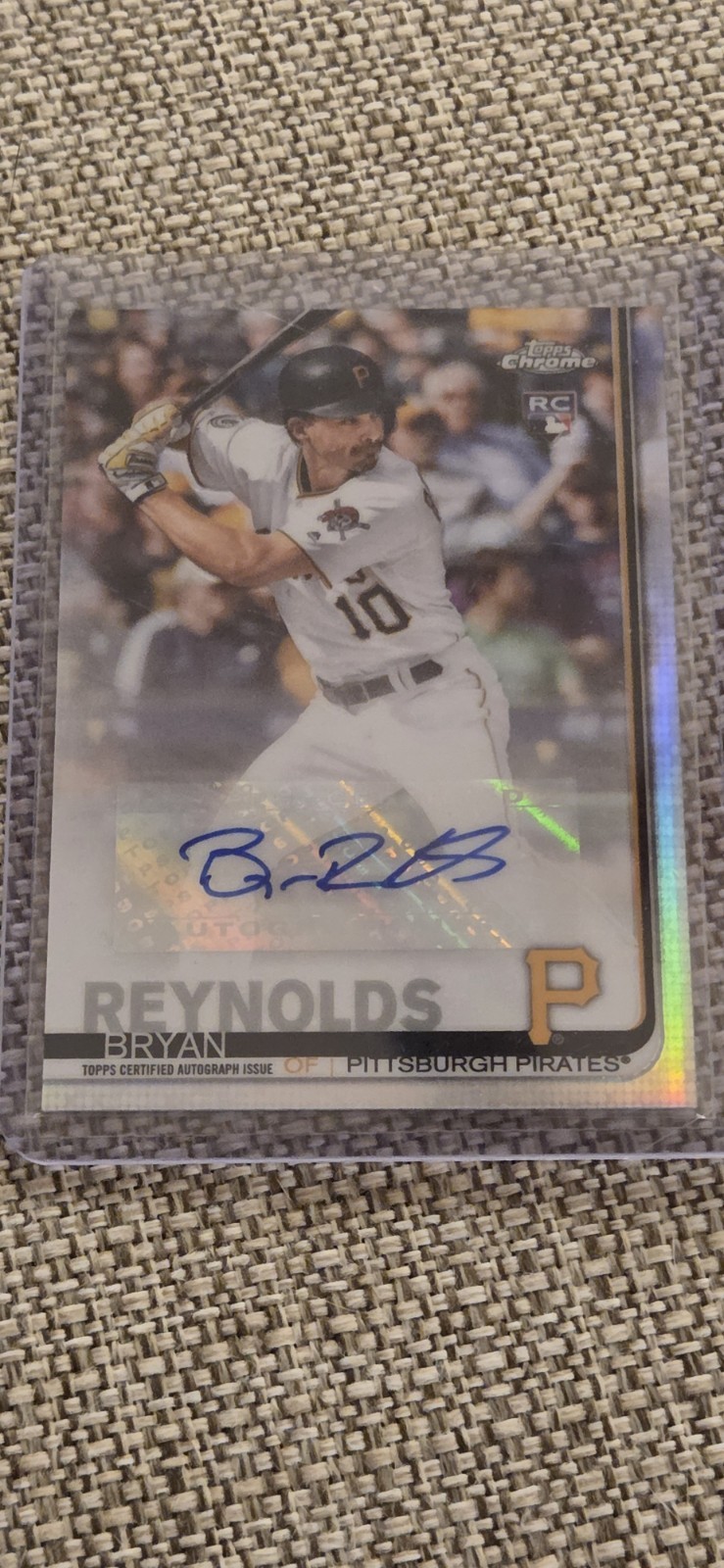 2019 Topps Chrome Update Refractor Autograph #CUA-BRE Bryan Reynolds Rookie RC