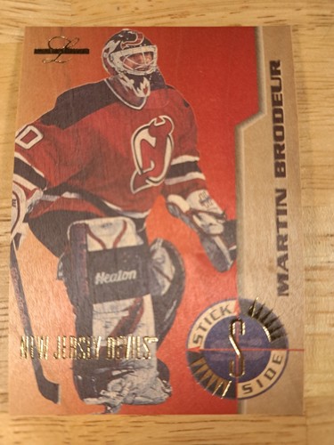 Martin Brodeur #2 1995 Leaf Limited Stick Side card