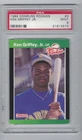 1989 DONRUSS ROOKIES #3 KEN GRIFFEY JR GRADED PSA 9 MINT ROOKIE RC