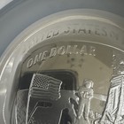 Silver 5 Oz Troy 999 Apollo 11 Ngc Pf70 UC Top Pop Signed Anna Escobedo Cabral — photo 6