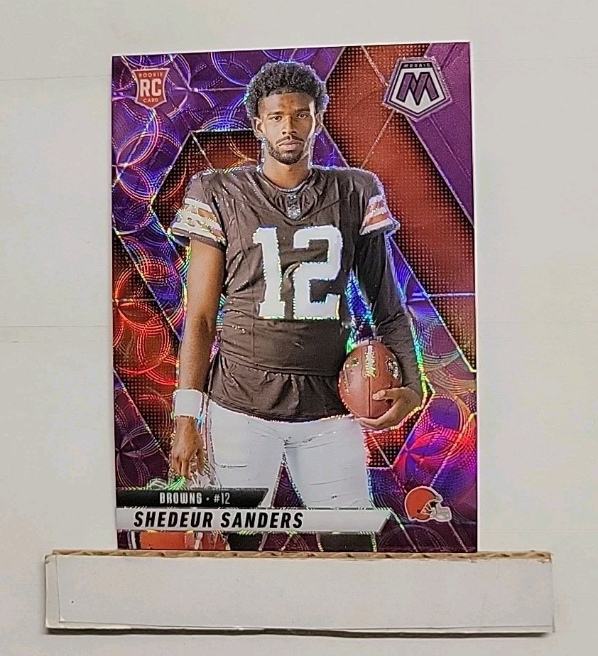 2025 Mosaic Shedeur Sanders RC #290 Purple Scope Prizm Rookie Variation L1