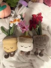 Greenhouse by russ Plush Flower Box Pot Stuffed Animals Set of 3 Multicolor