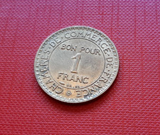 Pièce , France , 1 Franc , 1923 , Commerce , Industrie , KM#876 ,   [7214]