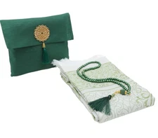 Muslim Prayer Rug with Tasbih and Portable Bag, Muslim Gift for Men, Mubarak ...