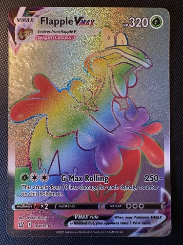 flapple vmax pokemon card value Featuring a striking image of the captivating character Flapple VMAX - Battle Styles