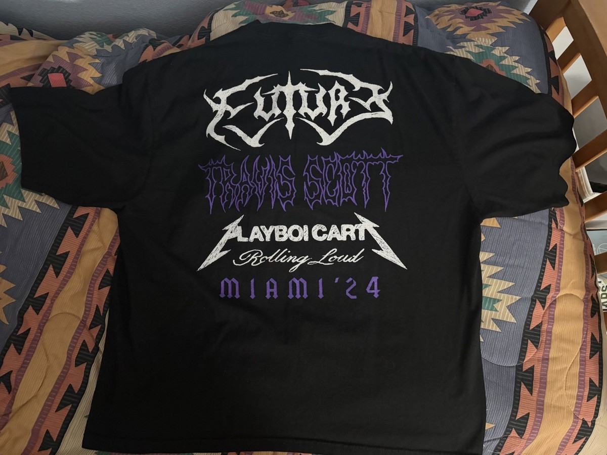 Rolling Loud 2024 Miami XL Merch Tee (Playboi Carti, Travis Scott 
