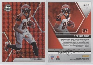 2020 Panini Mosaic Rookies Mosaic Red Prizm Tee Higgins #213 Rookie RC